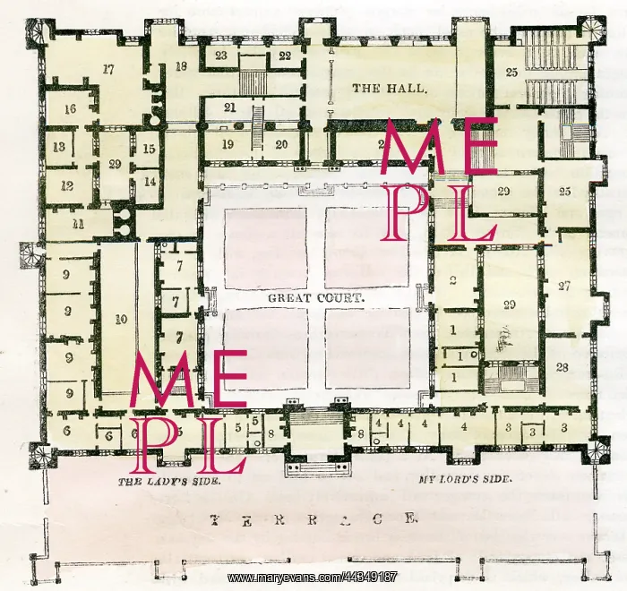  : Plan of Buckhurst House, Sussex