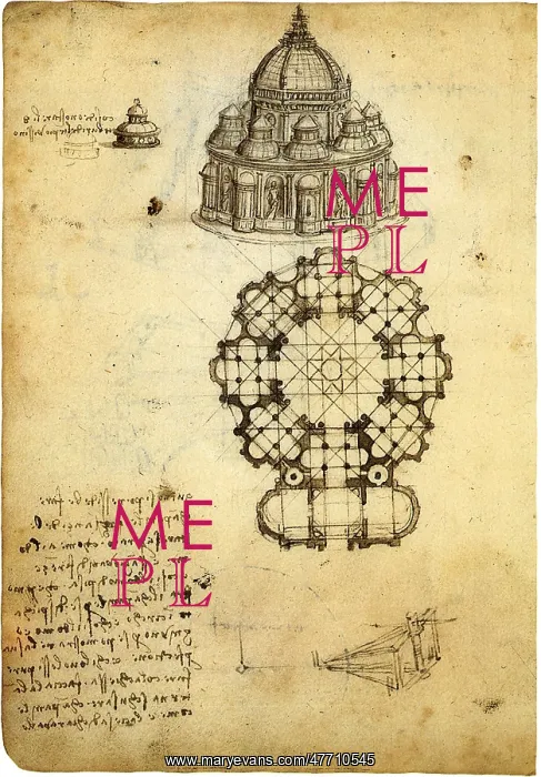  : Plan for a Domed Church, by Leonardo da Vinci