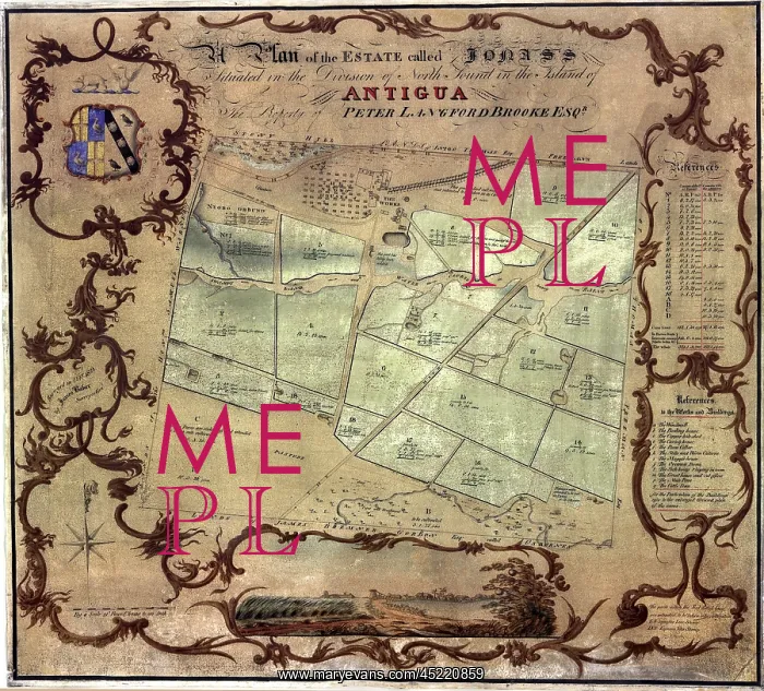 : A plan of an English colonist's estate called ? : A plan of an English colonist's estate called ?