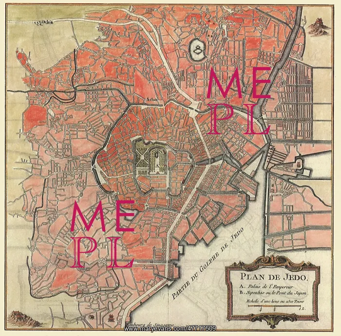  : Plan de Jedo 1752