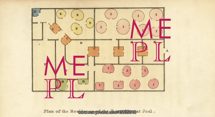 : Plan of the King of Sine's palace, Joal, Senegambia : Plan of the King of Sine's palace, Joal, Senegambia