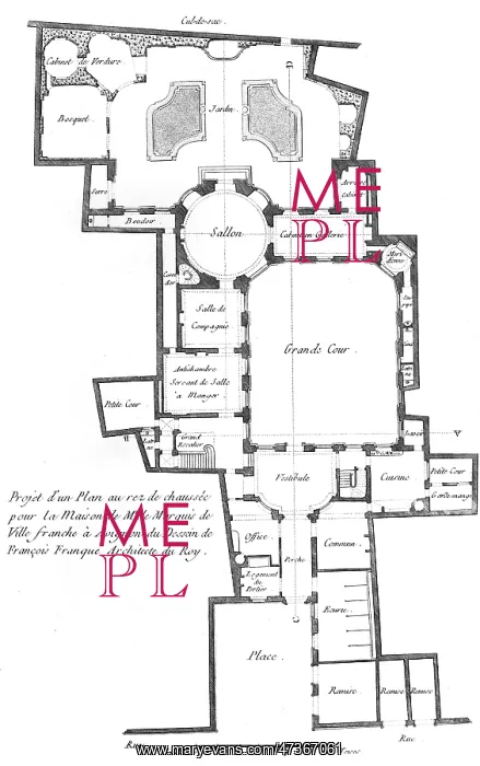 : PLAN OF A MARQUIS HOUSE : PLAN OF A MARQUIS HOUSE