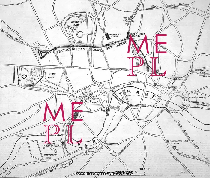 : Plan of the Metropolitan Railway 1860 : Plan of the Metropolitan Railway 1860