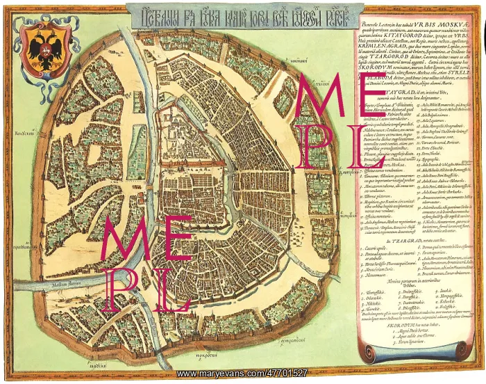  : Plan of Moscow - 1662