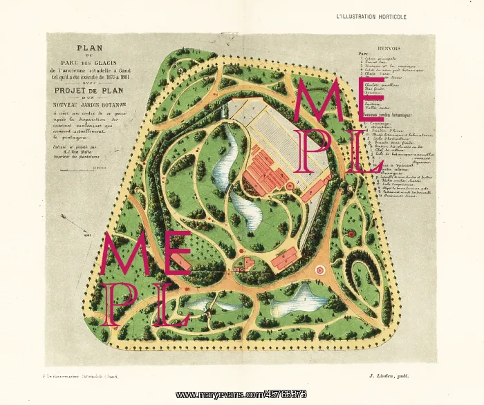 : Plan for a new botanical garden for the centre : Plan for a new botanical garden for the centre