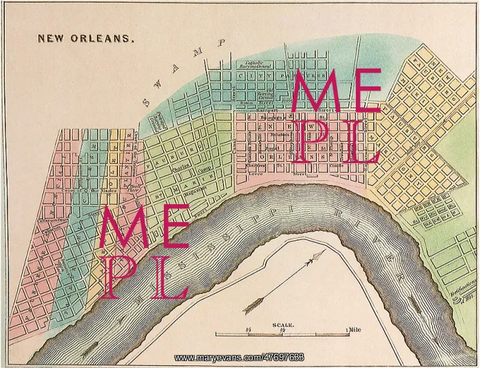 : Plan of New Orleans 1837 : Plan of New Orleans 1837