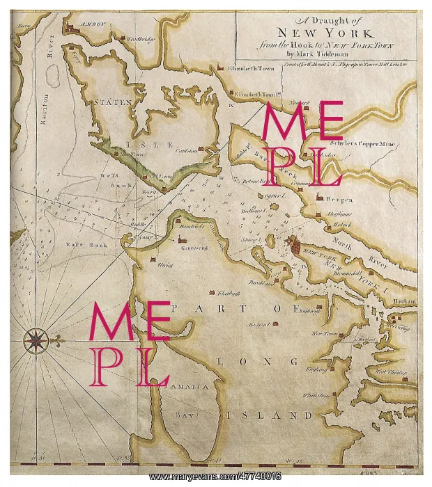  : Plan of New York City about 1750
