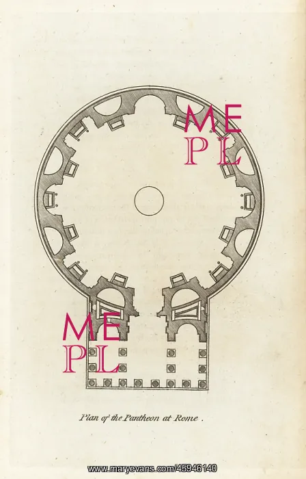 : Plan of the Pantheon at Rome : Plan of the Pantheon at Rome