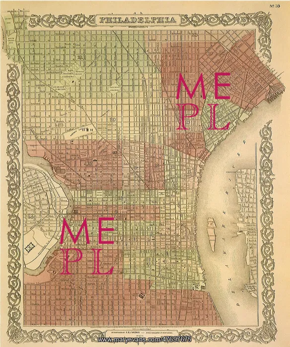  : Plan of Philadelphia 1865