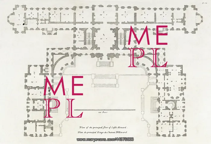  : Plan of the Principal Floor of Castle Howard, Yorkshire