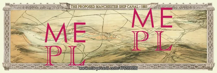 : Plan of the proposed Manchester Ship Canal