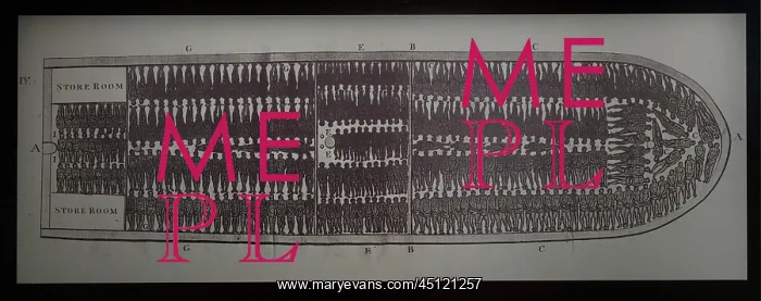 : Plan of a slave ship, Musee d'Aquitaine, Bordeaux : Plan of a slave ship, Musee d'Aquitaine, Bordeaux