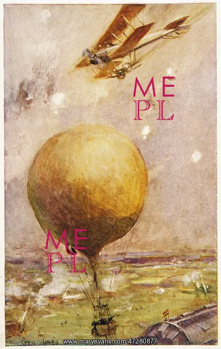 : PLANE ATTACKS BALLOON : PLANE ATTACKS BALLOON
