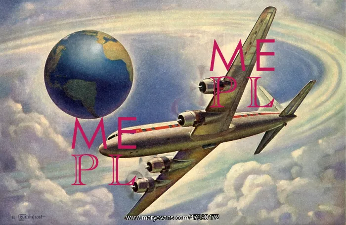  : Plane Circling Globe