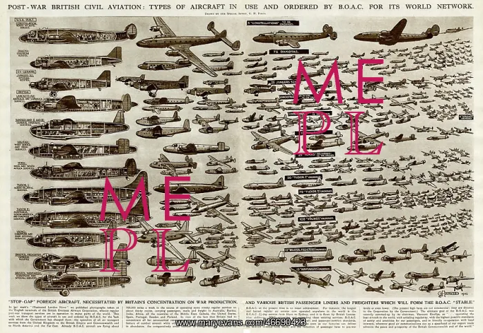 : Planes Used and Ordered by the B.O.A.C by G. H. Davis : Planes Used and Ordered by the B.O.A.C by G. H. Davis