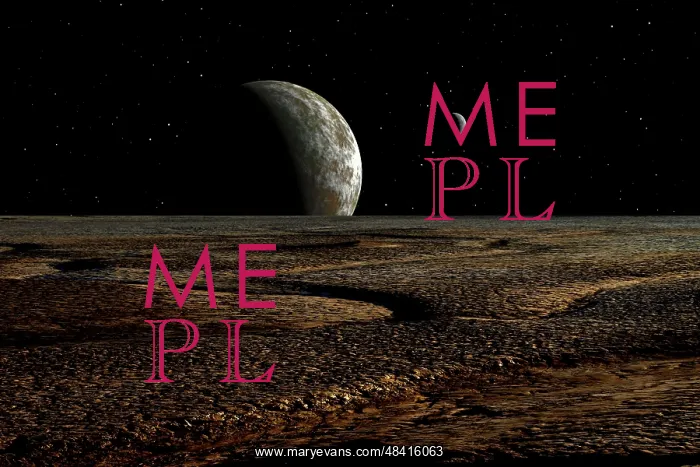 : A planet and its moon are dimly lit by a distant sun : A planet and its moon are dimly lit by a distant sun