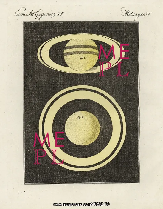 : Planet Saturn with its seven rings : Planet Saturn with its seven rings