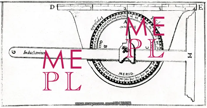 : Planimeter used in conjunction with a set square : Planimeter used in conjunction with a set square