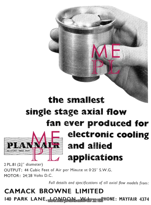 : Plannair Axial Flow Electronics Cooling Fans : Plannair Axial Flow Electronics Cooling Fans