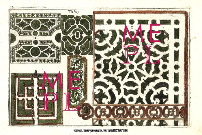 : Plans for formal gardens : Plans for formal gardens