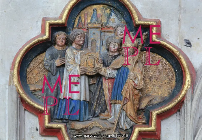 : Plaque, choir screen, Amiens Cathedral, Picardy, France : Plaque, choir screen, Amiens Cathedral, Picardy, France