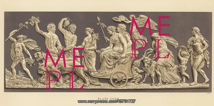 : Plaque depicting the triumph of Bacchus and Ariadne : Plaque depicting the triumph of Bacchus and Ariadne