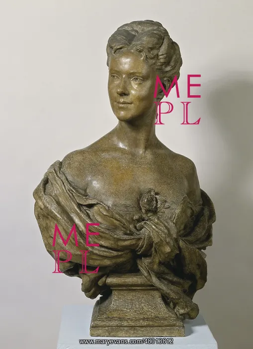 : Plaster bust of Miss Fiocre : Plaster bust of Miss Fiocre