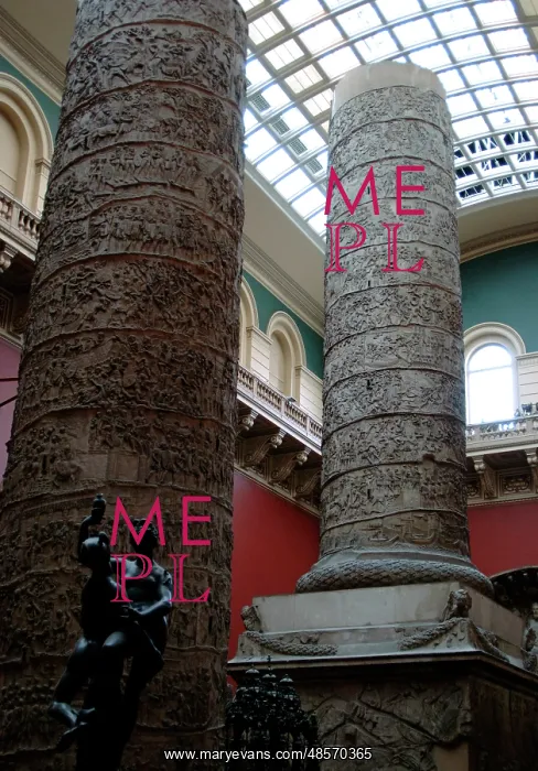 : Plaster cast of Trajan's column. Replica of 1864. Victoria a : Plaster cast of Trajan's column. Replica of 1864. Victoria a