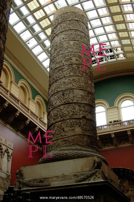 : Plaster cast of Trajan's column. Replica of 1864. Victoria a : Plaster cast of Trajan's column. Replica of 1864. Victoria a