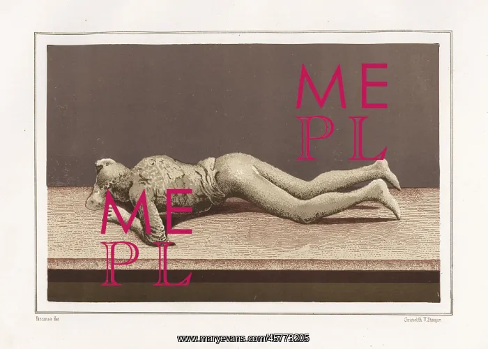 : Plaster cast of a woman's body from the Via : Plaster cast of a woman's body from the Via