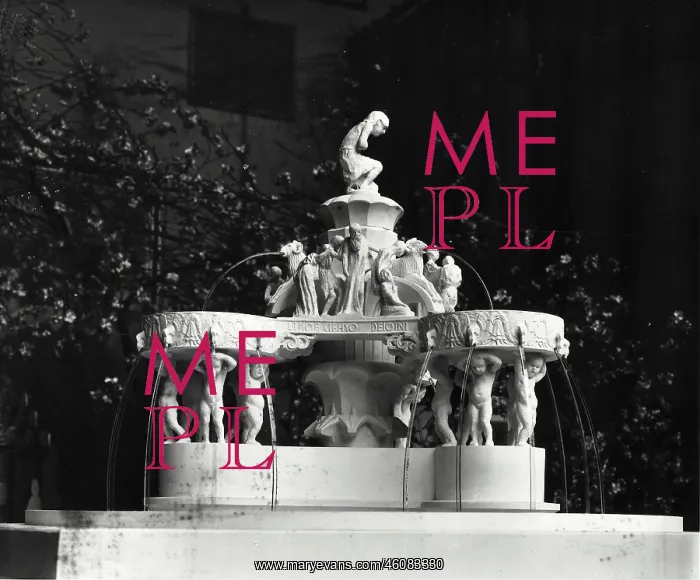 : Plaster model for the Karl-Borromaeus fountain of : Plaster model for the Karl-Borromaeus fountain of