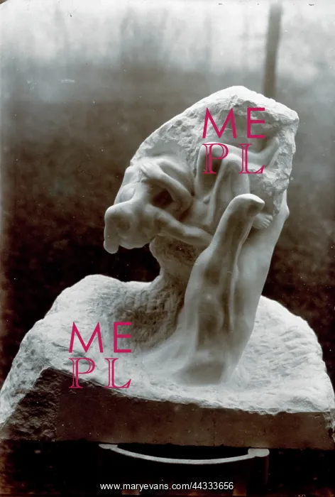: Plaster model of a sculpture : Plaster model of a sculpture