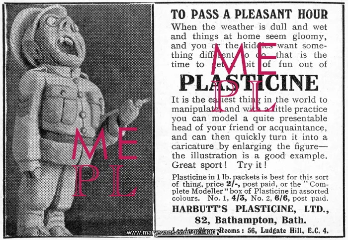 : Plasticine advertisement, WW1 : Plasticine advertisement, WW1