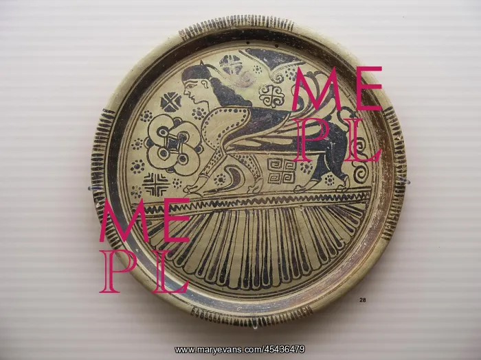 : Plate, Archaeological Museum, Rhodes, Greece : Plate, Archaeological Museum, Rhodes, Greece
