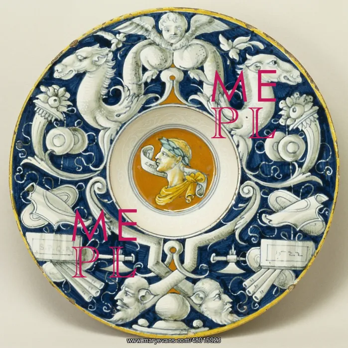  : Plate: Bust of an Emperor