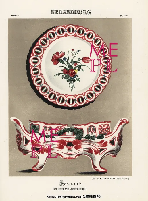 : Plate and cruet set or porte-huilier from : Plate and cruet set or porte-huilier from