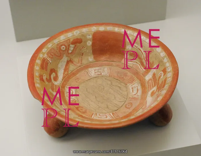 : Plate with figurative and geometric decoration : Plate with figurative and geometric decoration