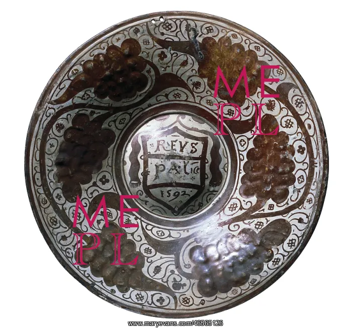 : Plate made of glazed ceramic (1592). Classicism : Plate made of glazed ceramic (1592). Classicism