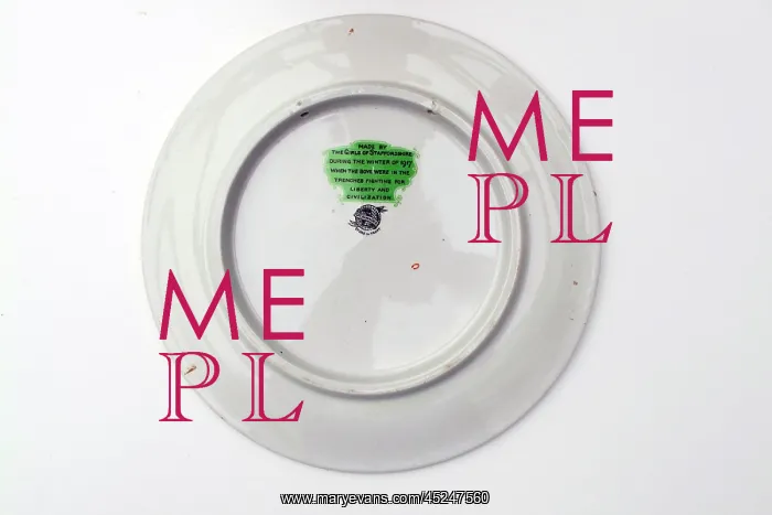 : Plate - Give it a good ard un Bert. - Bairnsfatherwar : Plate - Give it a good ard un Bert. - Bairnsfatherwar