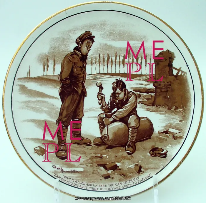 : Plate - Give it a good ard un, Bert : Plate - Give it a good ard un, Bert