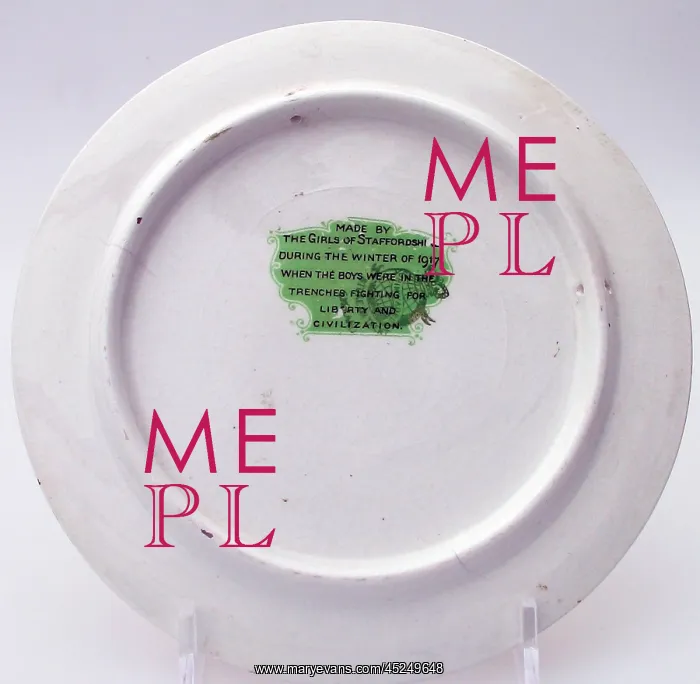 : Plate - Here with a loaf of bread, beneath the row : Plate - Here with a loaf of bread, beneath the row