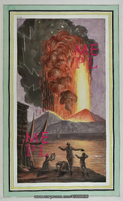  : Plate LVI: View of the great eruption of Mount Vesuvius