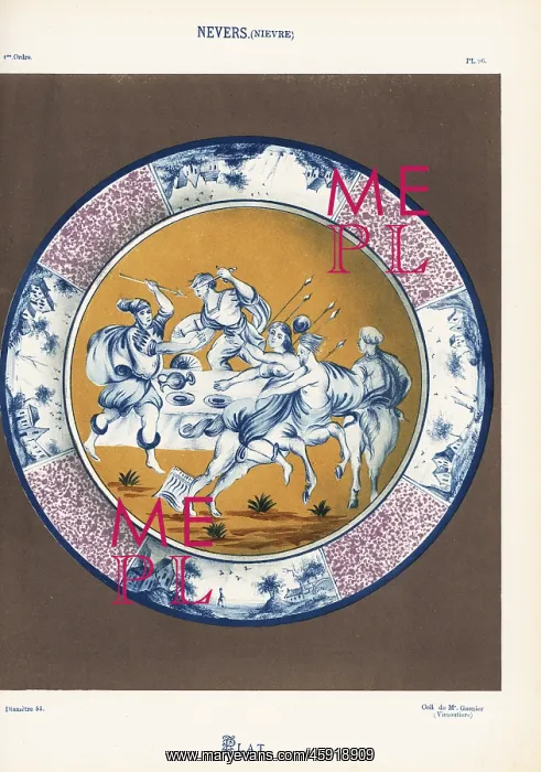: Plate from Nevers, France : Plate from Nevers, France