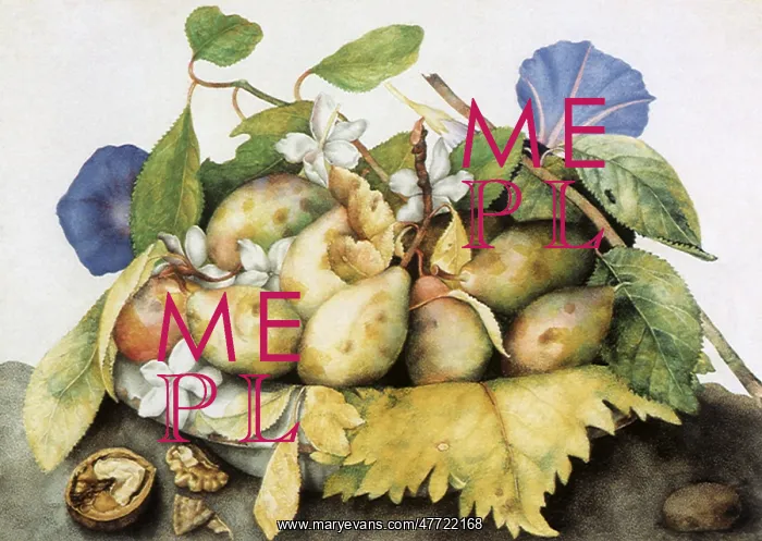  : Plate of Plums with Jasmine and Nuts