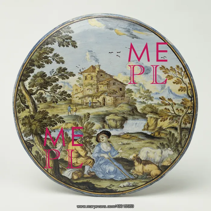 : Plate: Shepherd and shepherdess : Plate: Shepherd and shepherdess