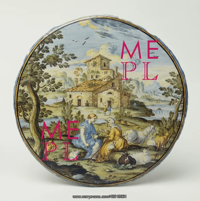 : Plate: Shepherd and shepherdess : Plate: Shepherd and shepherdess