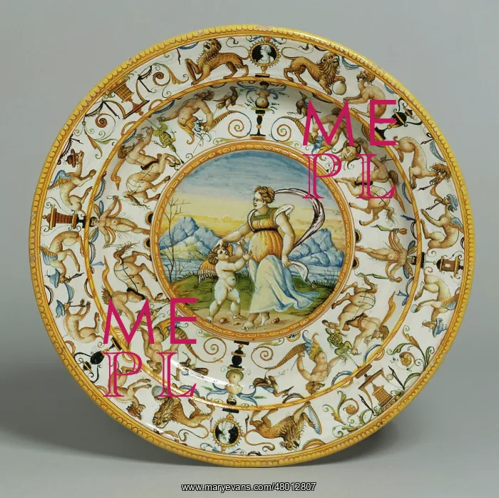 : Plate: Venus and cherub : Plate: Venus and cherub