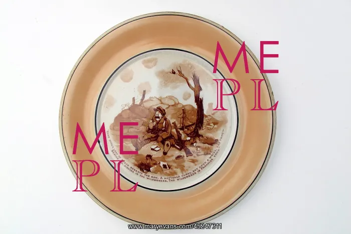 : Plate - WWI humour : Plate - WWI humour