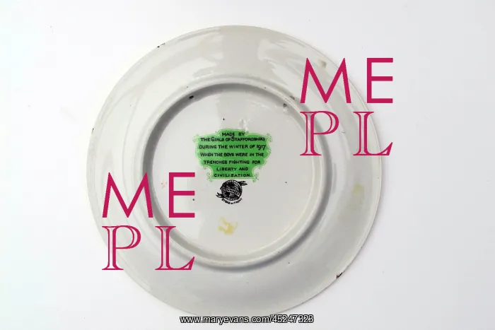 : Plate - WWI humour : Plate - WWI humour