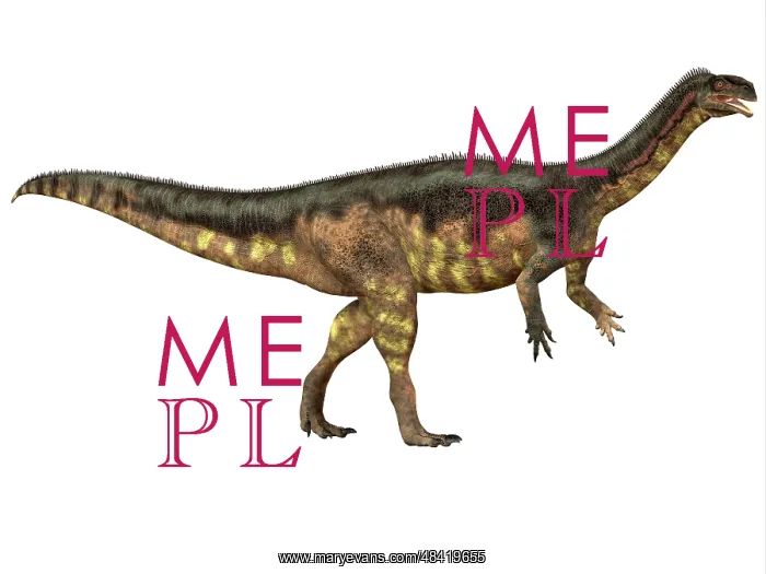 : Plateosaurus dinosaur, side view : Plateosaurus dinosaur, side view